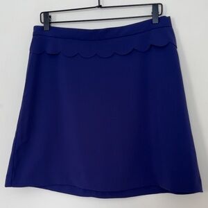 Banana Republic Mini A-Line Skirt Indigo Scalloped Trim NWT Size 10